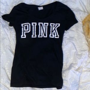 Pink black shirt